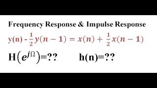 Q7 b Frequency Response amp Impulse Response  EnggClasses [upl. by Saddler]