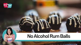 Non Alcoholic Rum Balls Recipe  Easy Rum Balls For Kids  Rum Ball Recipe For Christmas [upl. by Meggie209]