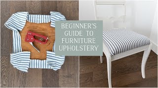 Beginners Guide to Furniture Upholstery [upl. by Yddor754]