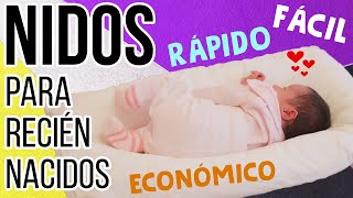 COMO HACER NIDOS PARA BEBES RECIEN NACIDOS 👶🐣  NIDO COLECHO en menos de 1 min ❤️ COLECHO SEGURO [upl. by Hanshaw]