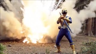 Power Rangers Samurai  Gold Rangers First Morph And Fight  Power Rangers Zone [upl. by Neliak565]