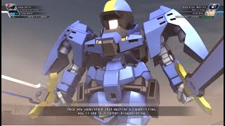 SD Gundam G Generation Cross Rays  Graze Ritter McGillis Battle Animations [upl. by Asteria]