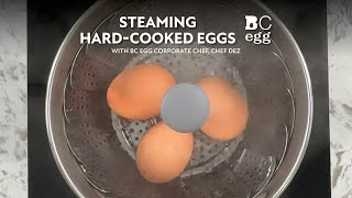 Steaming HardCooked Eggs with Chef Dez [upl. by Whittaker732]