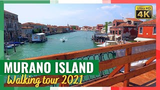 MURANO Italy walking tour in 4k  Venice [upl. by Assillam]