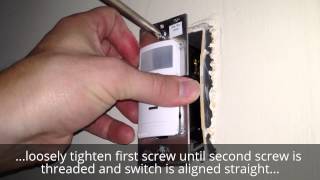 Leviton Decora Motion Sensor Install [upl. by Scibert880]