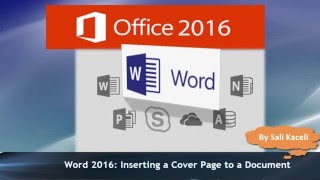 Add a Cover Page in Microsoft Word [upl. by Oneladgam867]