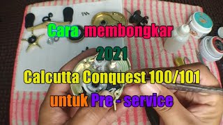 how to dismantle 2021 Shimano Calcutta Conquest 100101 for Preservice  ENG SUB [upl. by Negah]