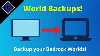 Minecraft Bedrock How to Backup your Minecraft Worlds on Windows 10 [upl. by Oretos]