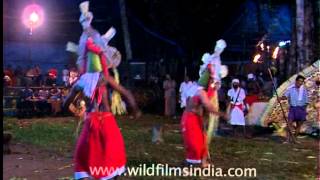 Padayani Martial ritual art form of Kerala [upl. by Leban]