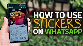 WhatsApp Stickers How to Download and Send [upl. by Dlanigger]