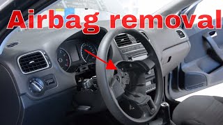 How to remove the Airbag from a VW Polo 6r 2011 [upl. by Bamby449]