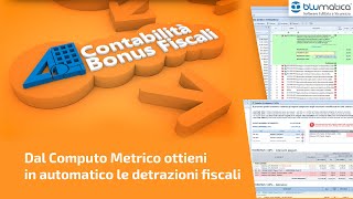 Blumatica Contabilità Bonus Fiscali [upl. by Harbed87]