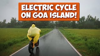 ELECTRIC BIKE RENT IN GOA • Divar Island Full Tour • BLive Bikes REVIEW [upl. by Gregorio]