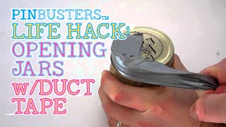 Open A Jar With Duct Tape  DOES THIS KITCHEN HACK WORK [upl. by Inga]