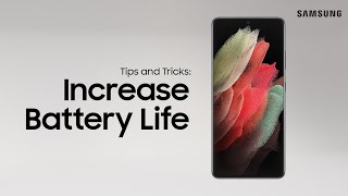 How to increase the battery life of your Galaxy phone  Samsung US [upl. by Poul]