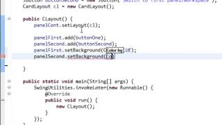 Java swing GUI tutorial 18 CardLayout [upl. by Harman]