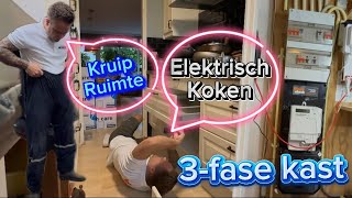 Full video  Groepenkast vervangen  elektrisch koken en de kruipruimte in  Diemen 🇳🇱 [upl. by Finbur]