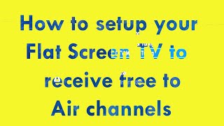 How to set up a flat screen TV to receive Free to Air channels in Uganda [upl. by Dodd]