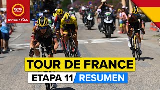 Tour de Francia 2022  Resumen Etapa 11 [upl. by Aikrehs]