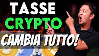 TASSE CRYPTO 2024 ADESSO È UFFICIALE CAMBIA TUTTO [upl. by Eniamerej570]