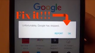 How to fix Unfortunately Google has stopped  android error [upl. by Olbap]