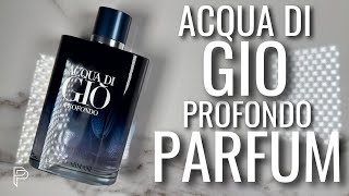 NUEVO ACQUA DI GIO PROFONDO PARFUM ¿ES MEJOR  PP [upl. by Anuahsal]