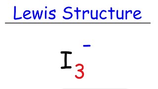 I3 Lewis Structure  Triiodide Ion [upl. by Kcirdot]