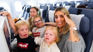 7 Hour Flight with 4 Kids [upl. by Cleodal165]