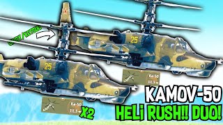 Ka50 Heli Rush 2 Man SQUAD🪙│Warthunder Gameplay [upl. by Ahsimal]