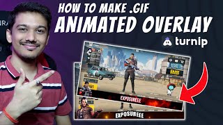 How to Make Animated Overlay For Turnip Live  Full Tutorial on Mobile [upl. by Rasmussen]