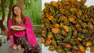 कुरकुरी भिंडी सिर्फ ५ मिनट में  Kurkuri Bhindi Recipe  Bhindi Fry recipe  Episode 2  Kabita [upl. by Broder89]