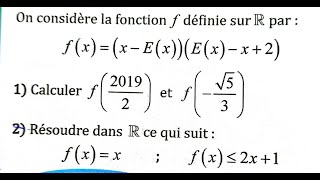 Généralités sur les fonctions Al moufid 1SM Exercice 6768 [upl. by Rj]