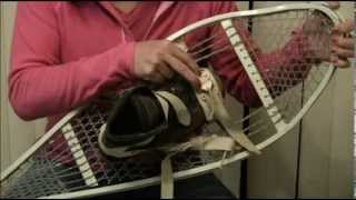 Install bindings on usgi magnesium snowshoes [upl. by Ahsienaj]