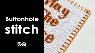 Basic Buttonhole stitch [upl. by Gaeta783]