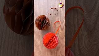 How to Make a 3D Paper Christmas Ornament  Easy DIY Holiday Decoration shortvideo shorts short [upl. by Okihsoy665]