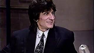 Ron Wood 1987 late night TV interview [upl. by Nonac]