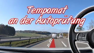 Tempomat an der Autoprüfung  Wie funktioniert er [upl. by Beller]