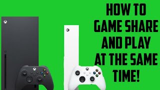 How to play at the same time Xbox game share [upl. by Ahsined]