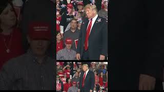 TRUMP sings quotAmazing Gracequot with Crowd at Rally [upl. by Thurston178]