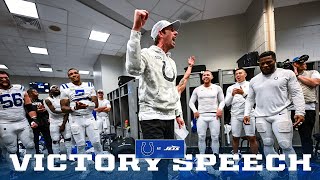 Victory Speech  Week 11 vs Jets [upl. by Duwad666]