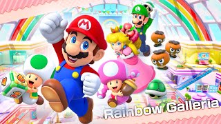 Super Mario Party Jamboree  Rainbow Galleria All Minigames  Boss Fight [upl. by Ades]