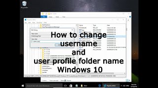 How to change username and user profile folder name Windows 10 [upl. by Aldridge]