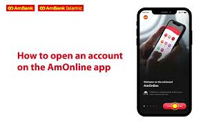 AmOnline  How to open a bank account on AmOnline App [upl. by Latoye]