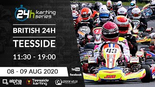 British 24 Hour Kart Race 2020 LIVE from Teesside 1130 to 1900 Part 1 [upl. by Isiah]