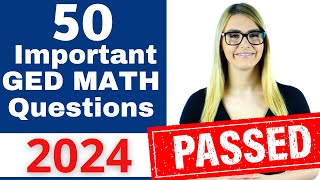 GED Math 2024  Pass the GED with EASE [upl. by Yole]