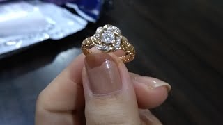 Caratlane diamond ring unboxing [upl. by Asilrak]