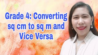 Converting sq cm to sq m and Vice Versa [upl. by Anaya]