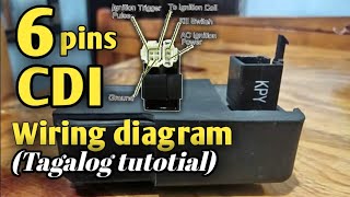 6 Pin CDIConection and wiring diagramTagalog tutorial part 3 [upl. by Ringler]