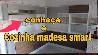 Cozinha Madesa smart modulada de canto completa 100 MDF [upl. by Aicirt326]