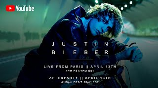 Justin Bieber  Live from Paris Livestream [upl. by Htieh]